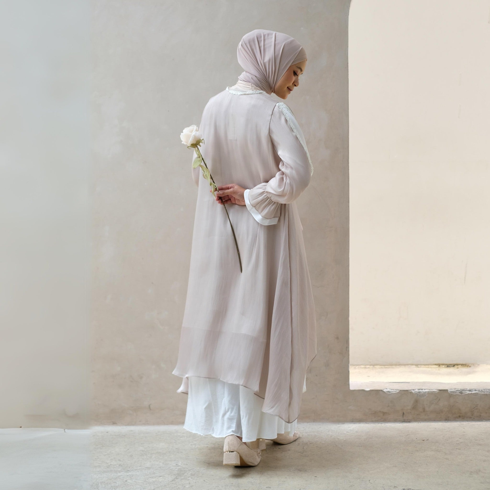 Image of Eclemix Tunic Reya | Atasan Wanita Tunic Mewah Resleting Depan | Baju Pesta Kondangan